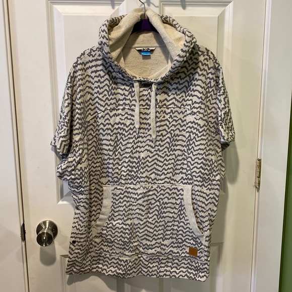 Kavu Tops - Kavu Snap Side Hooded Poncho EUC